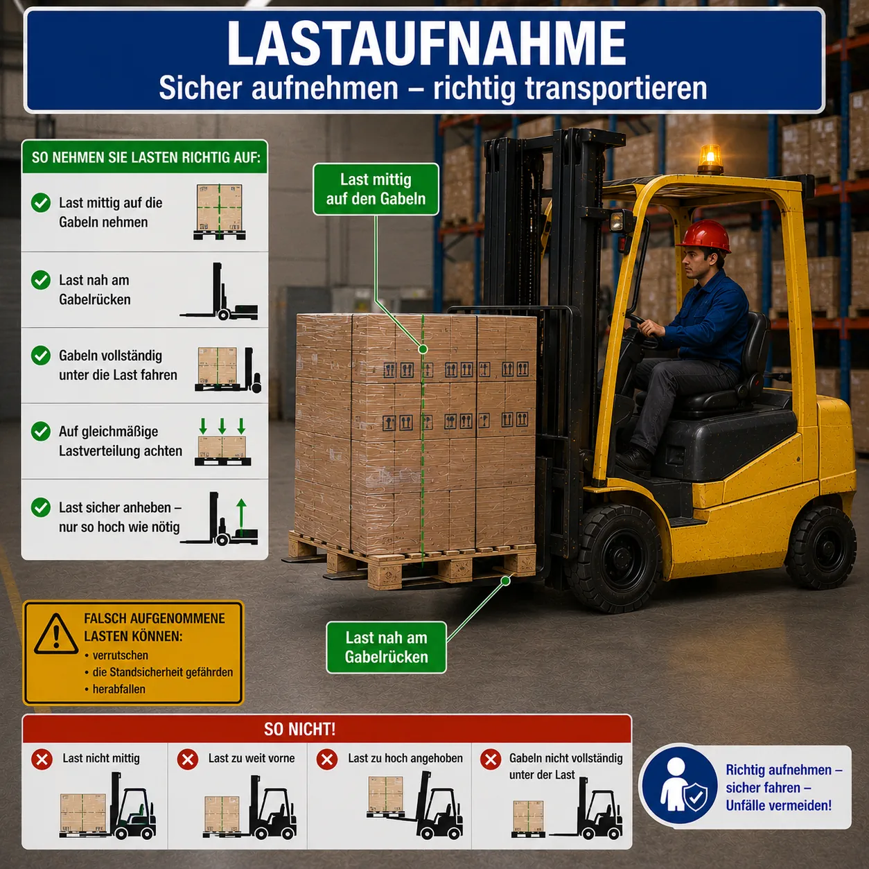 Lehrbild: Lastaufnahme