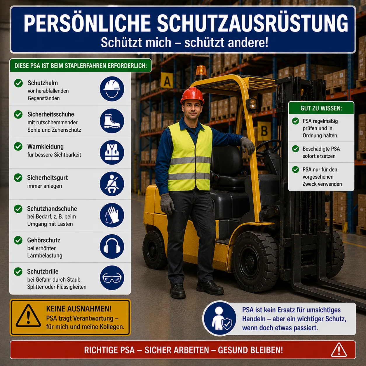 Lehrbild: Persönliche Schutzausrüstung